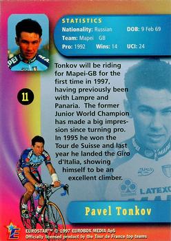 1997 Eurostar Tour de France #11 Pavel Tonkov Back